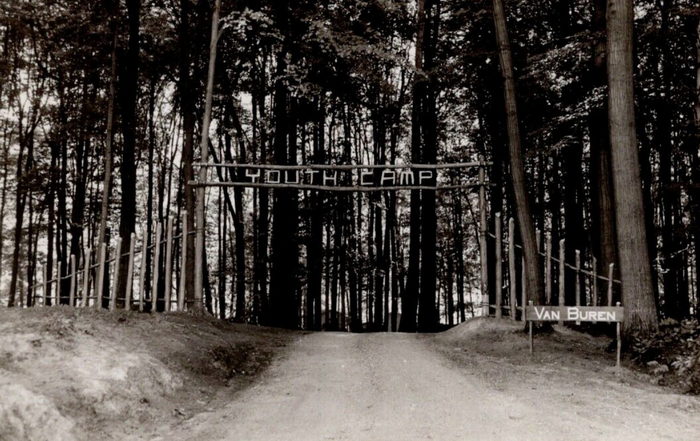 Van Buren Youth Camp - Old Postcard (newer photo)